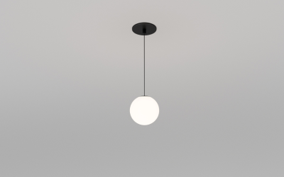 Axis Lighting. PFGOPD. Glass Orb Pendant Monopoint.