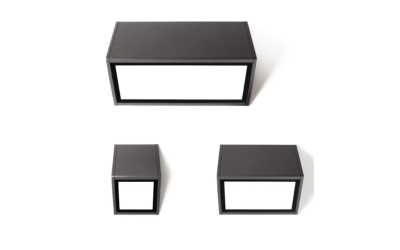 Bullard Bollards. BB-1211.00LRXO-GH. BLOC Wall Outdoor Surface Mounted Wall Luminaire.