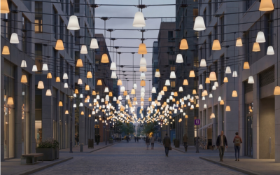 Bullard Bollards. BB-CSL-SD. Catenary String Lights Outdoor Pendants / Catenary System.