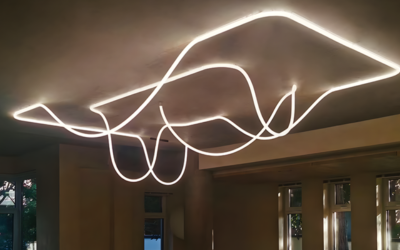Bullard Bollards. BB-FLX360R25-CL. FLEX 360 R25 Architectural LED Neon.