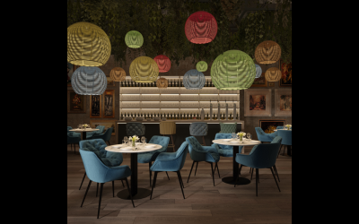 Bullard Bollards. BB-DR-1010-MR. Sangha Outdoor Pendants / Catenary Systems.