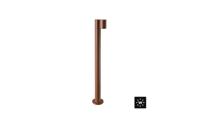 Designplan. Intono B 1.2 LED Bollard, 4.9'' x 31.5'' height, 9W, 331 lm, IP66.
