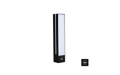 Designplan. Orlo LED Bollard, Integral, 0-10V Dim to Off, IP66.
