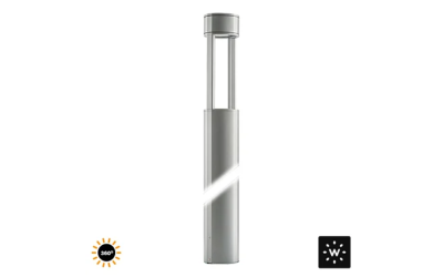 Designplan. MOK Bollard 2200, 360° Emission, Ø6.6" x 87.2", 22W, 1585 lm, IP65, IP68.