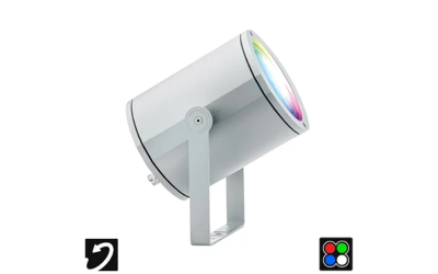 Designplan. MOK Adj. LED Floodlight Pro, RGBW, Ø6.7'' x 7.4'', 36W, 759 lm, IP65, IP68.