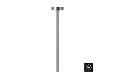 Designplan. Mi 1 LED Bollard, Stainless Steel, Ø1.8 x 3 heights, 1W, 75 lm, IP66.