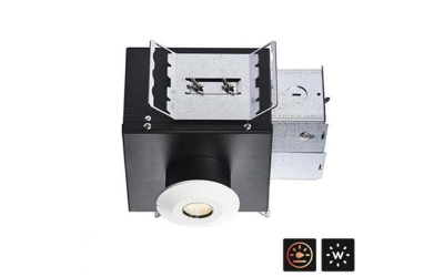 Designplan. CDV Vandal Resistant Downlight, IP65 Wet Label, 9W Static White / 6W DimWarm, B.A.B.A.