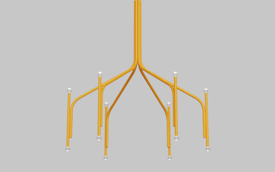 Eureka Lighting. 4491-48. TULIP Ceiling Suspended.