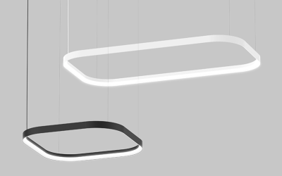 Eureka Lighting. 4852DI. ATOLL SQUARE & RECTANGLE Ceiling Suspended TUNABLE WHITE.
