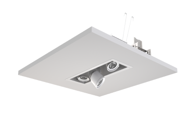 Juno. DCS16N. DESIGNER COVE 1500 LUMEN LED OPEN APERTURE W/TRIM 3-HEAD MINIATURE LED UNITS.