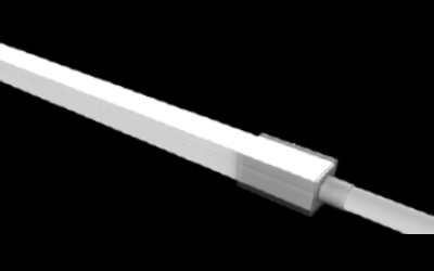 LLI Architectural Lighting. LLI-N4.4W. TUNABLE WHITE LED NEON (FIELD CUTTABLE) - 24V Mini Square Profile / Top Bending / Silicone (ST49).