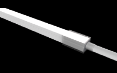 LLI Architectural Lighting. LLI-N3.5W. STATIC WHITE LED NEON (FIELD CUTTABLE) - 24V Mini Square Profile / Side Bending / Silicone (SS49).