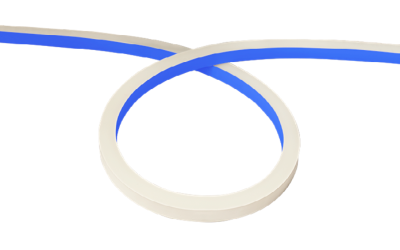 LLI Architectural Lighting. LLI-NH1.4W. COLOR CHANGING RGB LED NEON - HIGH TEMP. - 24V Square Profile / Top Bending / Silicone.