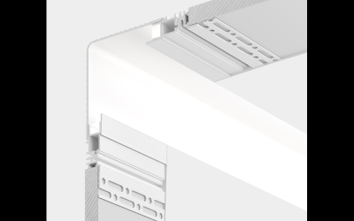 Luminii. KREST. Krest Corner System - Dynamic Color Linear Mud-In Illumination System.
