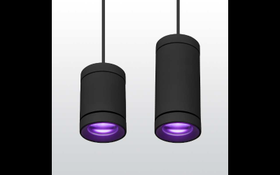 Lumenpulse. LACYS. Lumencore Cylinders Opticolor+ Short Small Pendant Remote.