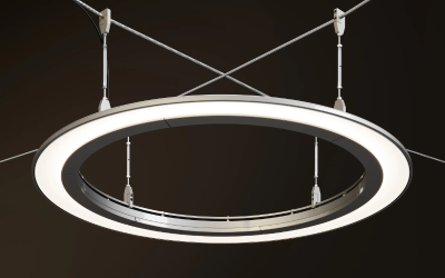 Landscape Forms. CQ800. Typology Catenary Ring Light.