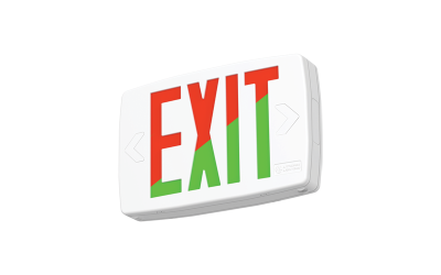 Lithonia Lighting. LQM. QUANTUM Thermoplastic Exits LED LAMPS Red/Green Switchable.