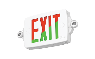 Lithonia Lighting. LHQM. Contractor Select QUANTUM Exit Combo Red/Green Switchable.