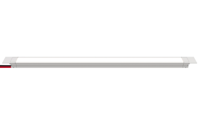 PureEdge Lighting. LCMW.6. LIGHT CHANNEL COMPLETE FIXTURE 0.6" RECESSED MILLWORK 24VDC, MONOCHROMATIC COLOR.