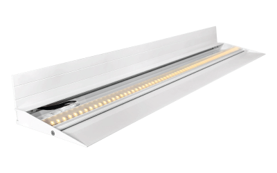 PureEdge Lighting. KNE. KNIFE EDGE CEILING 24VDC PLASTER-IN LED SYSTEM, STATIC WHITE & WARM DIM.