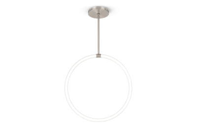 PureEdge Lighting. SLRCR. SOLINA 360 RING CEILING STEM PENDANT 24VDC, STATIC WHITE, WARM DIM, TUNABLE WHITE, & TRUCOLOR.