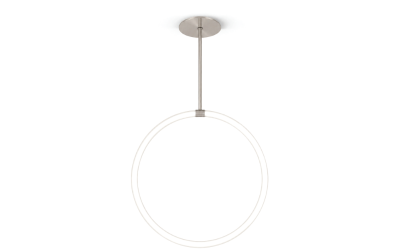 PureEdge Lighting. RCP. SOLINA 360 RING CEILING STEM PENDANT 24VDC WITH POWER, STATIC WHITE & WARM DIM.
