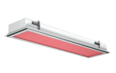 Paramount Lighting. PMF1RD/PMSF1RD. Flange Techniseal Troffer Vivarium Red, Dual Circuit.
