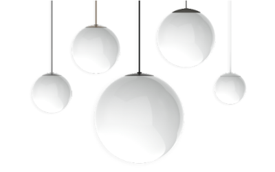 Spectrum Lighting. GPRFGV. GIANT GLOBE RADIUS FITTER PENDANT DAMP LOCATION GLOBO.