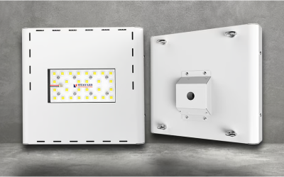 Titan LED. Hennessy Elite 1 Panel LED High Bay.