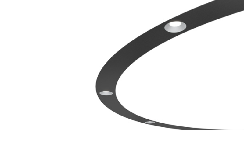 3G Lighting. 3GR-48RDSL. 4.8'' CURVED RECESSED SLOT 3'' ROUND DOWNLIGHT.