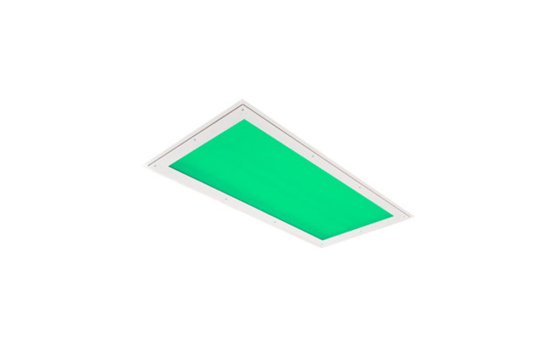 ALKCO. SGT. SurgiCare LED Troffer 2x4 Green Recessed Operating.