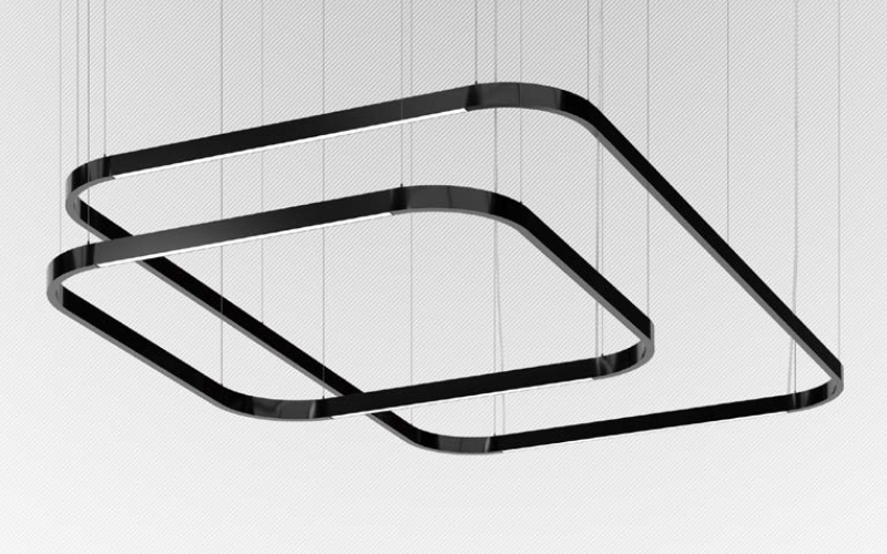 Axis Lighting. StencilFlex Curved Square & Rectangle Spotless Flush.