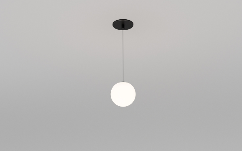 Axis Lighting. PFGOPD. Glass Orb Pendant Monopoint.