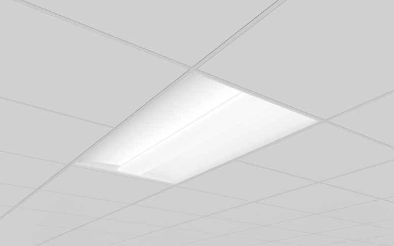 Axis Lighting. AULED. Aura 2x4 RECESSED T-Bar & Drywall.