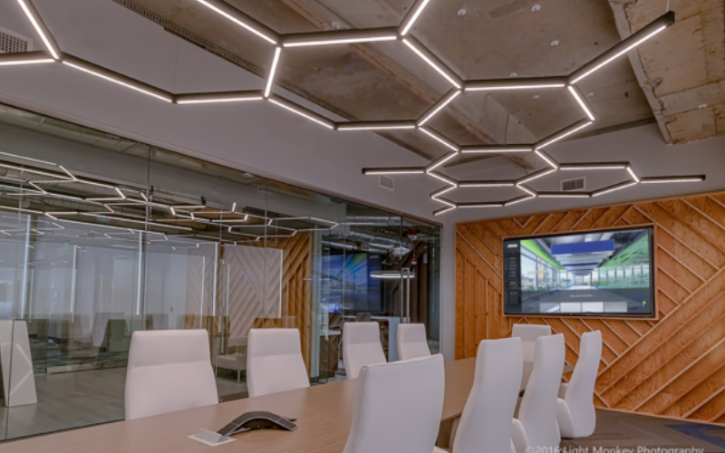 Axis Lighting. STSZ. Stencil Softzone Pendant Hexagon.