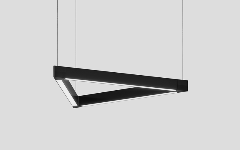 Axis Lighting. STSZ. Stencil Softzone Pendant 60° Triangle.