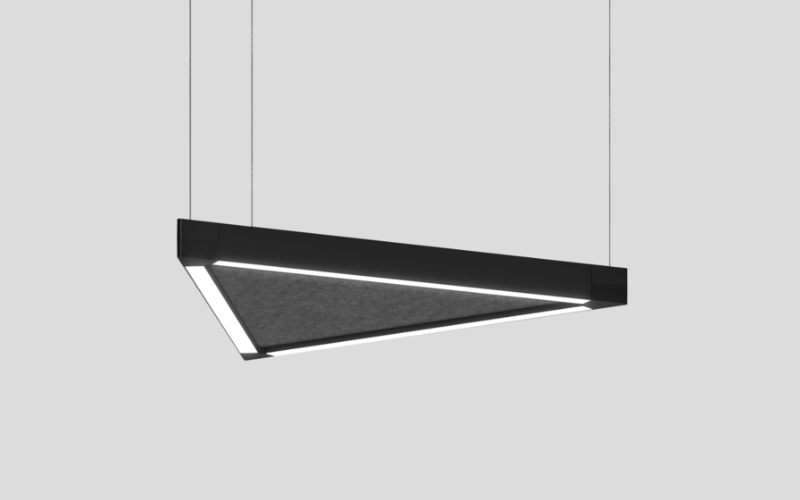 Axis Lighting. STSZ. Stencil Softzone Pendant 60° Triangle.