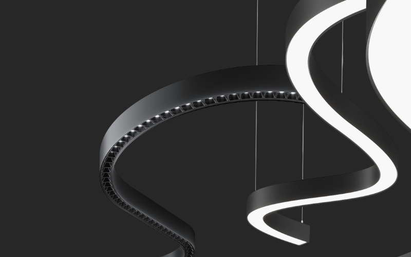 Axis Lighting. SKPE. Sketch Pendant Soft Square.