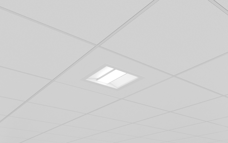 Axis Lighting. DIALED. Dia 1x1 LED RECESSED T-Bar & Drywall.