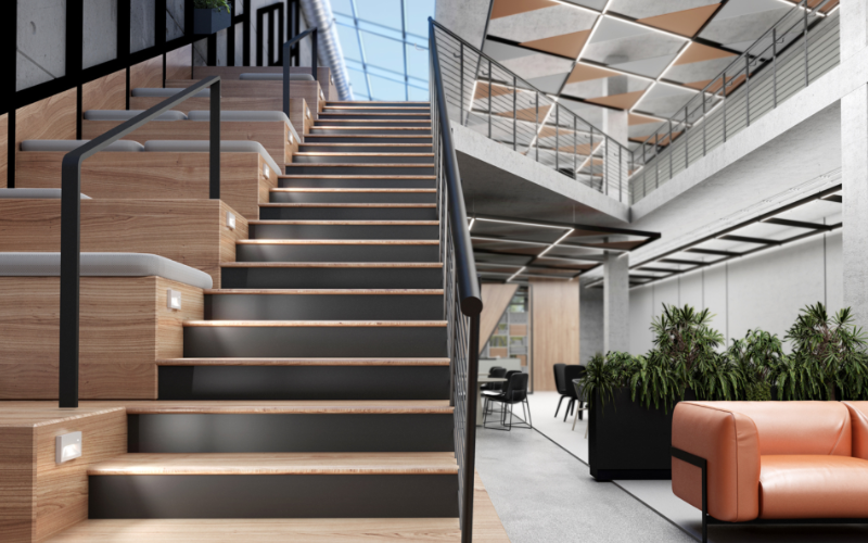 Axis Lighting. BCS. WALL STEPLIGHT SEMI-RECESSED VERTICAL.