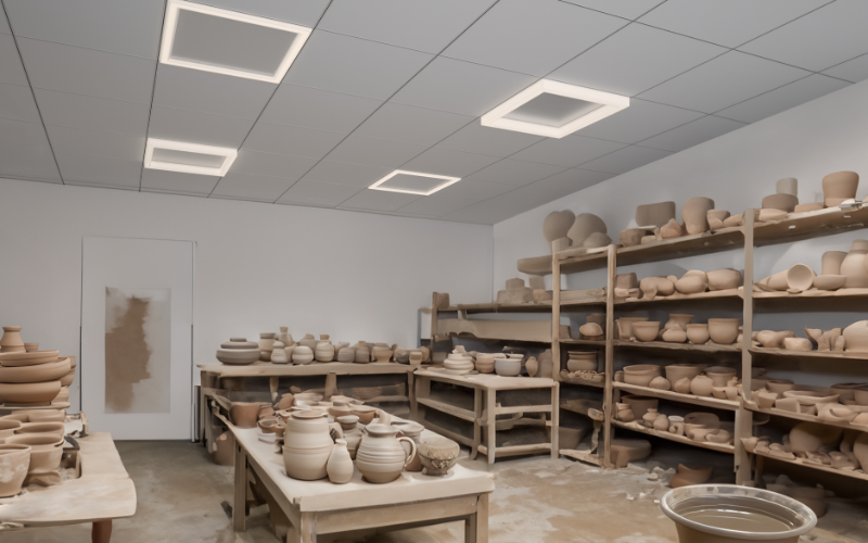 Axis Lighting. SKPO. SkyePool RECESSED T-BAR & DRYWALL 2x2.