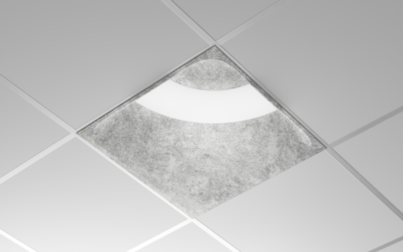Axis Lighting. TACET Recessed T-Bar 2'x2' Patterns.