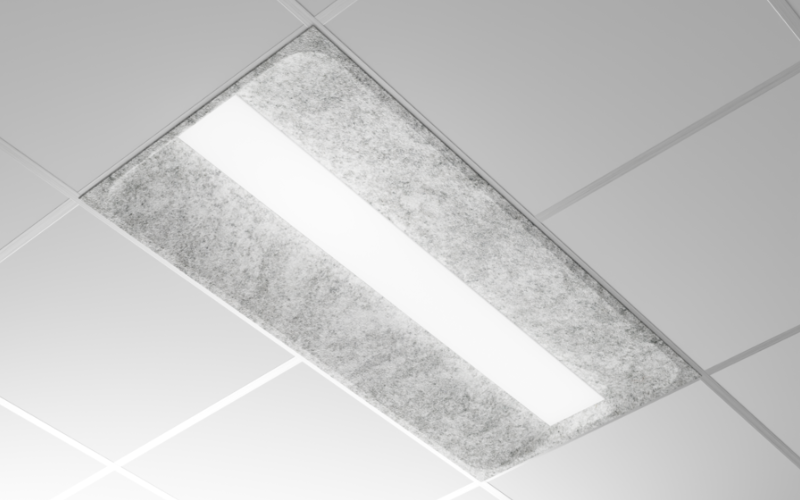 Axis Lighting. TACET Recessed T-Bar 2'x4' Lit Section.
