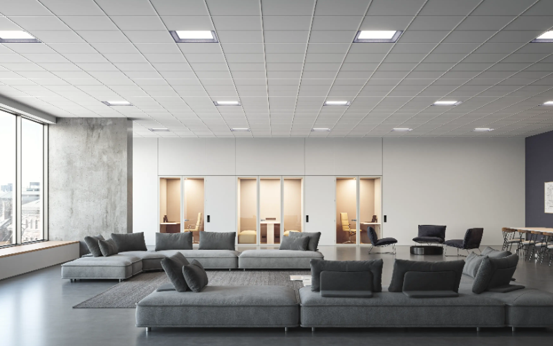 Axis Lighting. TACET Recessed T-Bar Lit Square.