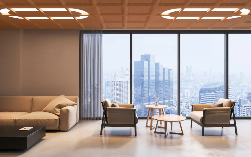 Axis Lighting. TACET Recessed T-Bar 2'x4' Lit Section.