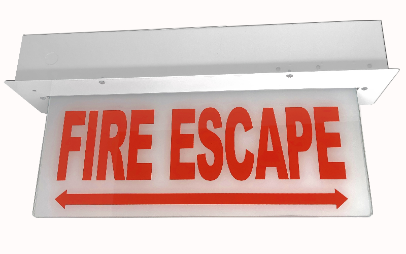 RCHXL-FE. Chicago Approved LED Edge-Lit Fire Escape Exit Sign. by Big ...
