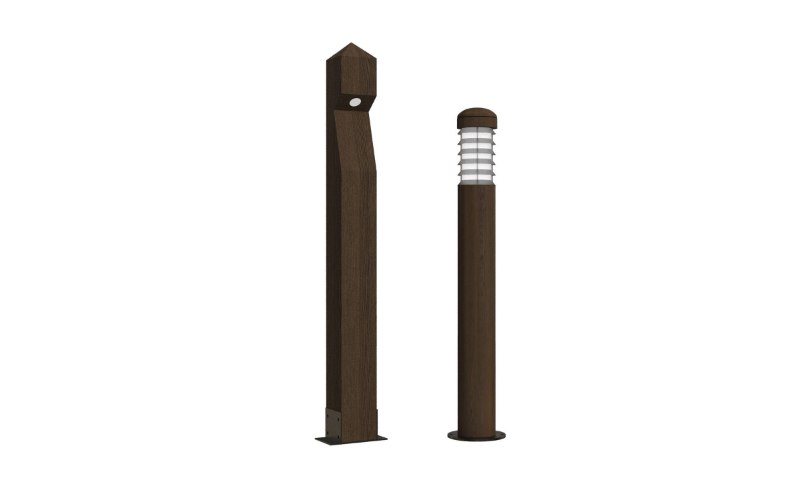 Bullard Bollards. BB-TK-BL. TEAK (Economy grade).
