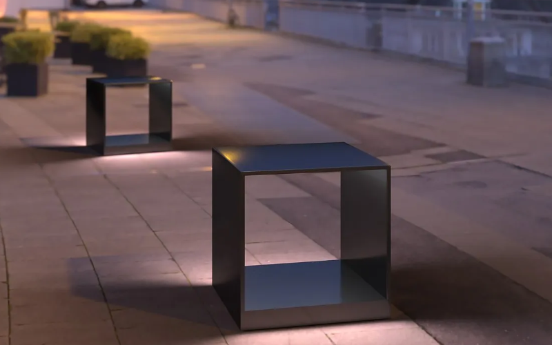 Bullard Bollards. BB-QDR-GLC. Quadra.