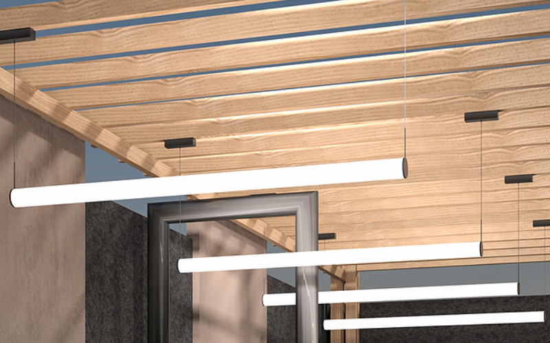 Bullard Bollards. BB-AP89-GL. Apollo 2 Horizontal Outdoor Pendant / Catenary System.