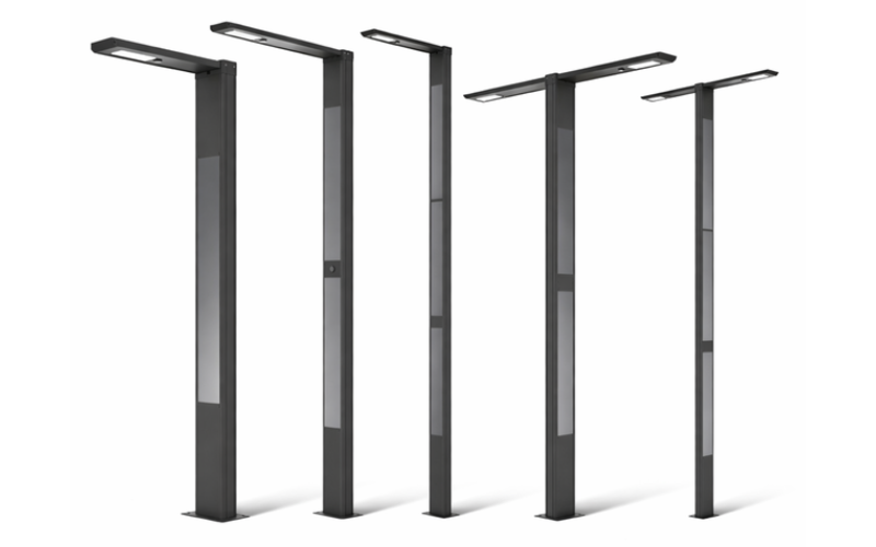 Bullard Bollards. BS-TT4-D20-SLX. Totem + Dual 20 Parking Lot / Urban.